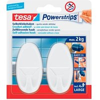 tesa Powerstrips Klebehaken für max. 2,0 kg 3,8 x 7,0 cm, 2 St. von Tesa