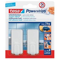 tesa Powerstrips Klebehaken für max. 2,0 kg 20,0 x 50,0 mm, 2 St. von Tesa