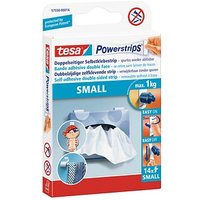tesa Powerstrips SMALL Klebestreifen für max. 1,0 kg 1,4 x 3,3 cm, 14 St. von Tesa