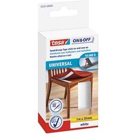 tesa Klettband ON & OFF® UNIVERSAL weiß, 1 Rolle von Tesa