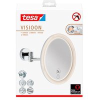 tesa Kosmetikspiegel beleuchtet VISIOON LED silber von Tesa