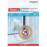 tesa Montageband 77740 doppelseitiges Klebeband 19,0 mm x 1,5 m, 1 Rolle von Tesa