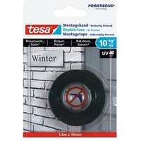 tesa Montageband 77748 doppelseitiges Klebeband 19,0 mm x 1,5 m, 1 Rolle von Tesa