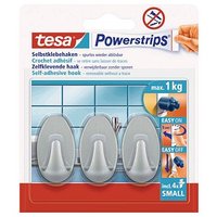 tesa Oval Small Klebehaken für max. 1,0 kg 1,4 x 3,4 cm, 3 St. von Tesa