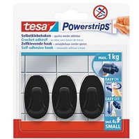 tesa Oval Small Klebehaken für max. 1,0 kg 1,4 x 3,4 cm, 3 St. von Tesa