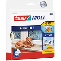 tesa tesamoll® P-Profil Fenster-Dichtungsband weiß 9,0 mm x 10,0 m 1 St. von Tesa