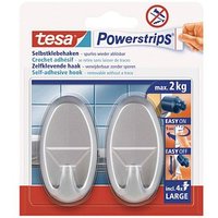 tesa Powerstrips Oval Large Klebehaken für max. 2,0 kg 2,3 x 6,9 cm, 2 St. von Tesa