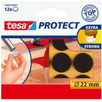 tesa Protect® Filzgleiter Kunststoff Ø 2,2 cm, 12 St. von Tesa