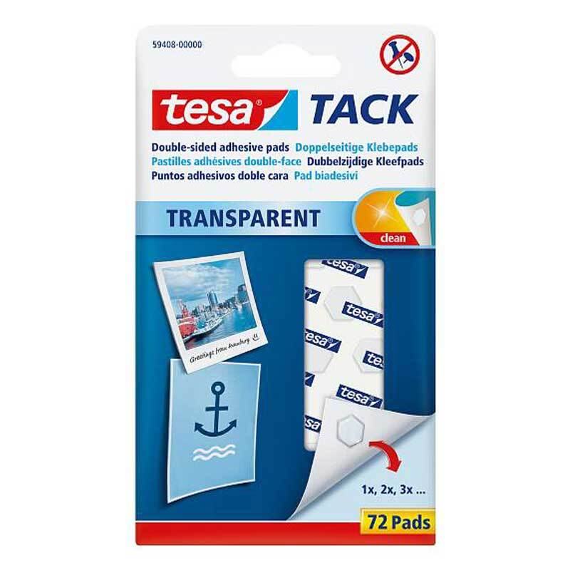 TACK Klebepads transparent 72 Stück von Tesa