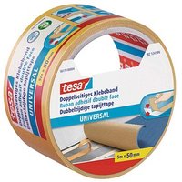 tesa UNIVERSAL doppelseitiges Klebeband 50,0 mm x 5,0 m, 1 Rolle tesa UNIVERSAL doppelseitiges Klebeband 50,0 mm x 5,0 m, 1 Rolle von Tesa