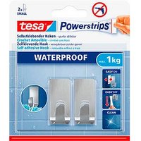 tesa WATERPROOF Small Klebehaken für max. 1,0 kg 1,4 x 3,4 cm, 2 St. von Tesa