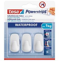 tesa WATERPROOF Small Klebehaken für max. 1,0 kg 1,4 x 3,4 cm, 3 St. von Tesa