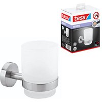 tesa Zahnputzbecherhalter MOON silber, weiß von Tesa