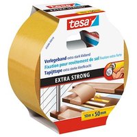 tesa 05686 doppelseitiges Klebeband weiß 50,0 mm x 10,0 m 1 Rolle von Tesa