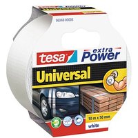 tesa extra Power® Universal Gewebeband weiß 50,0 mm x 10,0 m 1 Rolle von Tesa