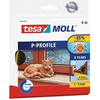 tesa tesamoll® P-Profil Fenster-Dichtungsband braun 9,0 mm x 6,0 m 1 Rolle von Tesa