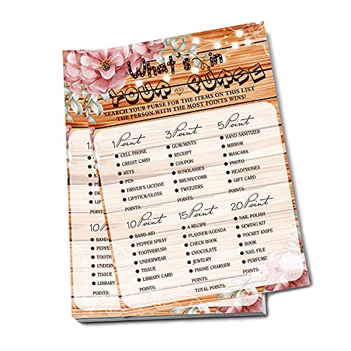 Spielkarte für Brautpartys, Geschenk für Verlobung, Hochzeit, Walnuss-Motiv, 30 Karten (X-03) von Tesedupoole