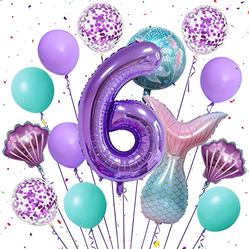 Meerjungfrau Geburtstag Deko 6 Meerjungfrauen Luftballon 6 Jahre Folien Geburtstags Luftballon Meerjungfrauen Party Konfetti Ballon Lila Meerjungfrau Luftballon 6 Jahr Deko Mädchen Meerjungfrau Geburtstag Deko 6 Meerjungfrauen Luftballon 6 Jahre Folien Geburtstags Luftballon Meerjungfrauen Party Konfetti Ballon Lila Meerjungfrau Luftballon 6 Jahr Deko Mädchen von Teselife