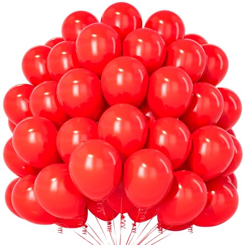 Rote Luftballons, 100 Stück 12 Zoll Matt, Latex Party Ballons Für Frauen Mädchen Geburtstag Jahrestag Hochzeit Verlobung Vorschlag Weihnachten Braut Junggesellinnenabschied Deko Rote Luftballons, 100 Stück 12 Zoll Matt, Latex Party Ballons Für Frauen Mädchen Geburtstag Jahrestag Hochzeit Verlobung Vorschlag Weihnachten Braut Junggesellinnenabschied Deko von Teselife