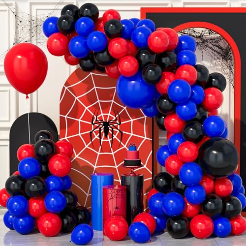 Teselife 141Pcs Schwarz Rot Blau Luftballons Bogen Kit, Königlich Blau Schwarz Rot Party Ballons Girlande Kit für Geburtstag Baby Shower Hochzeit Jahrestag Karneval Party Dekorationen Zubehör Teselife 141Pcs Schwarz Rot Blau Luftballons Bogen Kit, Königlich Blau Schwarz Rot Party Ballons Girlande Kit für Geburtstag Baby Shower Hochzeit Jahrestag Karneval Party Dekorationen Zubehör von Teselife