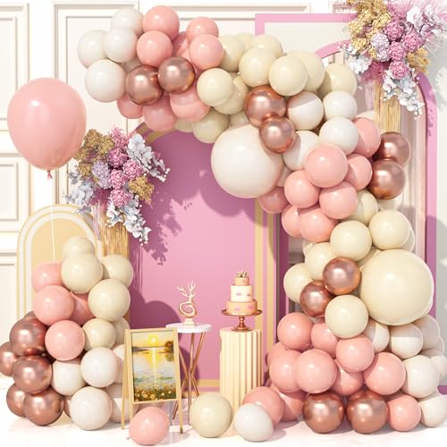 Teselife 143Pcs Nude Beige Luftballons Bogen Kit, Aprikose Creme Rosa Rose Party Ballons Girlande Kit für Geburtstag Baby Shower Hochzeit Jahrestag Karneval Party Dekorationen Zubehör Teselife 143Pcs Nude Beige Luftballons Bogen Kit, Aprikose Creme Rosa Rose Party Ballons Girlande Kit für Geburtstag Baby Shower Hochzeit Jahrestag Karneval Party Dekorationen Zubehör von Teselife