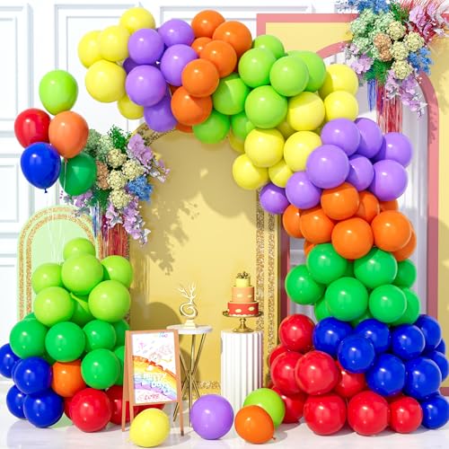 Teselife 143Pcs Regenbogen Luftballons Bogen Kit, Latex Sortierte Farbe Mehrfarbige Party Ballons Girlande Kit für Geburtstag Baby Shower Hochzeit Jahrestag Karneval Party Dekorationen Zubehör Teselife 143Pcs Regenbogen Luftballons Bogen Kit, Latex Sortierte Farbe Mehrfarbige Party Ballons Girlande Kit für Geburtstag Baby Shower Hochzeit Jahrestag Karneval Party Dekorationen Zubehör von Teselife