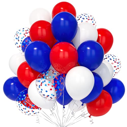 Teselife Blau Rot und Weiß Luftballons, 30Stück 12 Zoll Weiß Rot Blau Konfetti Ballons Frauen Männer Geburtstag Hochzeit Baby Shower Abschlussfeier Jubiläum Jahrestag Unabhängigkeitstag Party Teselife Blau Rot und Weiß Luftballons, 30Stück 12 Zoll Weiß Rot Blau Konfetti Ballons Frauen Männer Geburtstag Hochzeit Baby Shower Abschlussfeier Jubiläum Jahrestag Unabhängigkeitstag Party von Teselife