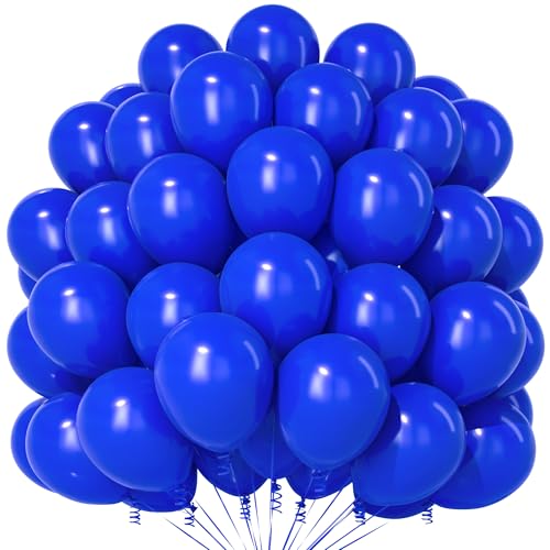 Teselife Blaue Luftballons, 100 Stück 12 Zoll Mattblaue Luftballons, Blaue Latex Party Luftballons Für Jungen Männer Geburtstag Jahrestag Hochzeit Verlobung Babyparty Taufe Raum Party Dekorationen Teselife Blaue Luftballons, 100 Stück 12 Zoll Mattblaue Luftballons, Blaue Latex Party Luftballons Für Jungen Männer Geburtstag Jahrestag Hochzeit Verlobung Babyparty Taufe Raum Party Dekorationen von Teselife