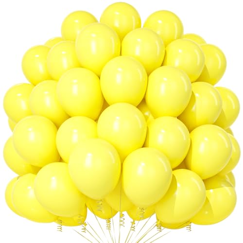 Teselife Gelbe Luftballons, 100 Stück 12 Zoll Matt Gelbe Luftballons, Gelbe Latex Party Luftballons Für Frauen Mädchen Geburtstag Verlobung Jahrestag Sonnenblume Honigbiene Popcorn Zitrone Party Deko Teselife Gelbe Luftballons, 100 Stück 12 Zoll Matt Gelbe Luftballons, Gelbe Latex Party Luftballons Für Frauen Mädchen Geburtstag Verlobung Jahrestag Sonnenblume Honigbiene Popcorn Zitrone Party Deko von Teselife