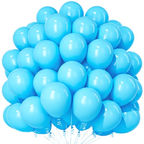 Teselife Himmel Blaue Luftballons, 100 Stück 12 Zoll Matte Himmel Blaue Luftballons, Blaue Party Ballon Für Männer Jungen Geburtstag Babyparty Jahrestag Hochzeit Verlobung Abschlussfeier Festival Deko Teselife Himmel Blaue Luftballons, 100 Stück 12 Zoll Matte Himmel Blaue Luftballons, Blaue Party Ballon Für Männer Jungen Geburtstag Babyparty Jahrestag Hochzeit Verlobung Abschlussfeier Festival Deko von Teselife