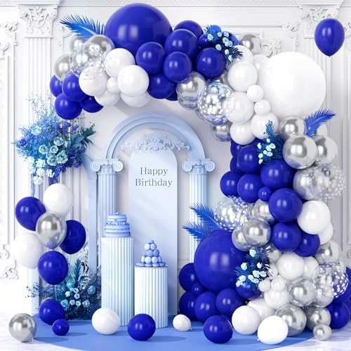 Teselife Luftballons Blau Silber Weiß, 123 Stück Ballon Girlande Metallic Silber Navy Blau Marineblaue Helium Silber Konfetti Ballons für Mann Junge Geburtstag Hochzeit Babyparty Party Dekoration Teselife Luftballons Blau Silber Weiß, 123 Stück Ballon Girlande Metallic Silber Navy Blau Marineblaue Helium Silber Konfetti Ballons für Mann Junge Geburtstag Hochzeit Babyparty Party Dekoration von Teselife