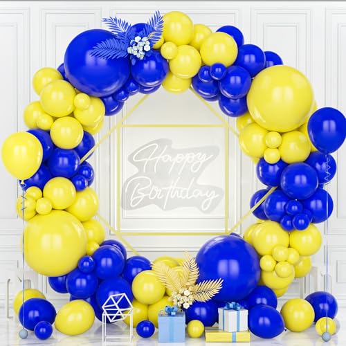 Teselife Luftballons Girlande Blau Gelb, 119 Stück Ballons Gelb und Dunkel Blau Latex Luftballon Junge Männer Kinder Geburtstag Ballon Hochzeit Jubiläum Babyparty Verlobung Bachelor Party Dekoration Teselife Luftballons Girlande Blau Gelb, 119 Stück Ballons Gelb und Dunkel Blau Latex Luftballon Junge Männer Kinder Geburtstag Ballon Hochzeit Jubiläum Babyparty Verlobung Bachelor Party Dekoration von Teselife