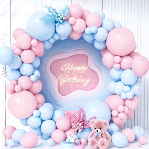 Teselife Luftballons Girlande Rosa Blau, 119 Stück Ballons Pastell Macaron Baby Rosa und Blau Latex Luftballon Mädchen Jungen Kinder Geburtstag Ballon Hochzeit Taufe Babyparty Gender Reveal Party Deko Teselife Luftballons Girlande Rosa Blau, 119 Stück Ballons Pastell Macaron Baby Rosa und Blau Latex Luftballon Mädchen Jungen Kinder Geburtstag Ballon Hochzeit Taufe Babyparty Gender Reveal Party Deko von Teselife