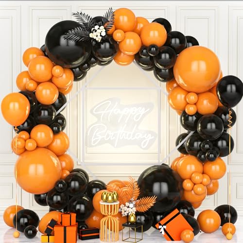 Teselife Luftballons Girlande Schwarz Orange, 119 Stück Ballons Orange und Schwarz Latex Luftballon Junge Männer Geburtstag Hochzeit Jubiläum Verlobung Abschlussfeier Bachelor Party Halloween Teselife Luftballons Girlande Schwarz Orange, 119 Stück Ballons Orange und Schwarz Latex Luftballon Junge Männer Geburtstag Hochzeit Jubiläum Verlobung Abschlussfeier Bachelor Party Halloween von Teselife