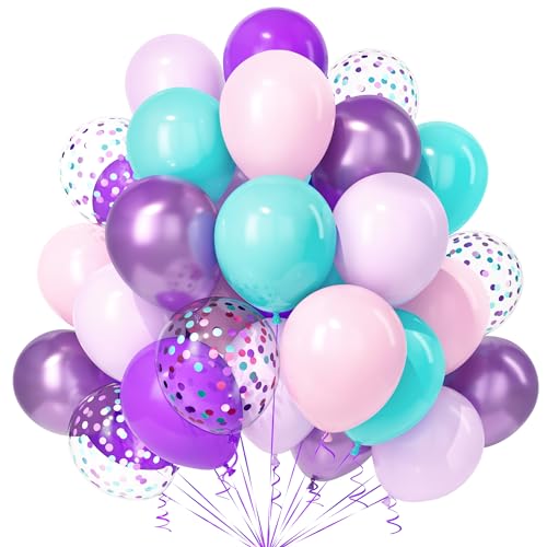 Teselife Meerjungfrau Party Luftballons, 30Stück 12 Zoll Pastell Rosa Lila Teal Blau Turquoise Türkis Konfetti Ballons Frauen Männer Geburtstag Hochzeit Verlobung Baby Shower Meerjungfrau Party Dekor Teselife Meerjungfrau Party Luftballons, 30Stück 12 Zoll Pastell Rosa Lila Teal Blau Turquoise Türkis Konfetti Ballons Frauen Männer Geburtstag Hochzeit Verlobung Baby Shower Meerjungfrau Party Dekor von Teselife