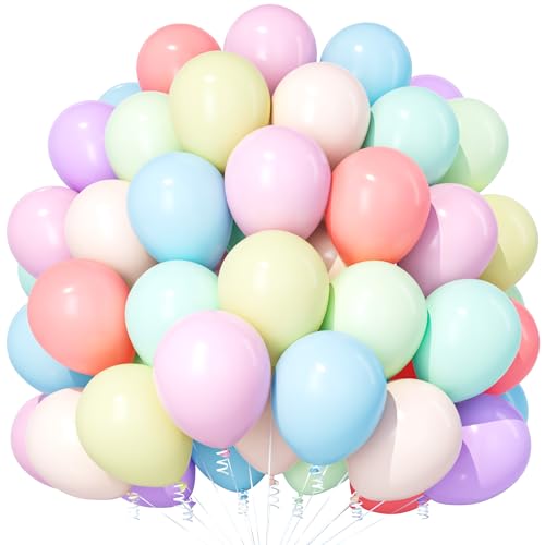 Teselife Pastell Regenbogen Luftballons, 100 Stück 12 Zoll Macaron Regenbogen Ballons, Mehrfarbige Party Ballons Für Frauen Mädchen Geburtstag Jahrestag Hochzeit Verlobung Vorschlag Party Dekorationen Teselife Pastell Regenbogen Luftballons, 100 Stück 12 Zoll Macaron Regenbogen Ballons, Mehrfarbige Party Ballons Für Frauen Mädchen Geburtstag Jahrestag Hochzeit Verlobung Vorschlag Party Dekorationen von Teselife