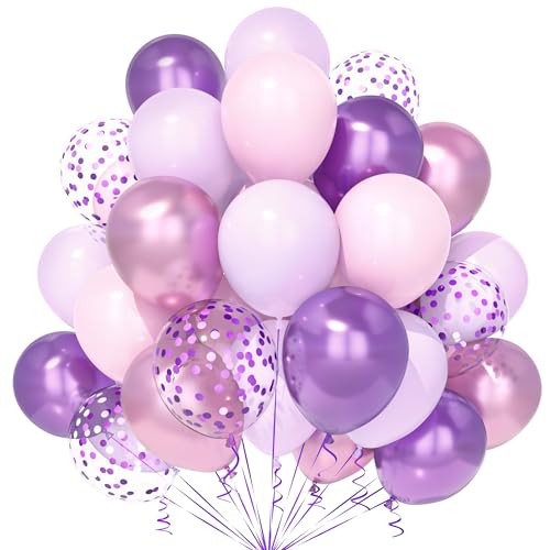 Teselife Rosa Lila Luftballons, 30Stück 12 Zoll Pastell Macaron Metall Rosa Lila Violett Konfetti Ballons Mädchen Frauen Geburtstag Hochzeit Verlobung Brautparty Baby Shower Schmetterling Party Dekor Teselife Rosa Lila Luftballons, 30Stück 12 Zoll Pastell Macaron Metall Rosa Lila Violett Konfetti Ballons Mädchen Frauen Geburtstag Hochzeit Verlobung Brautparty Baby Shower Schmetterling Party Dekor von Teselife