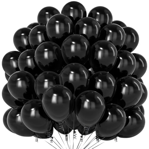 Teselife Schwarze Luftballons, 100 Stück 12 Zoll Matt, Latex Party Ballons Für Jungen Männer Geburtstag Jahrestag Hochzeit Verlobung Abschlussfeier Ruhestand Party Deko Teselife Schwarze Luftballons, 100 Stück 12 Zoll Matt, Latex Party Ballons Für Jungen Männer Geburtstag Jahrestag Hochzeit Verlobung Abschlussfeier Ruhestand Party Deko von Teselife