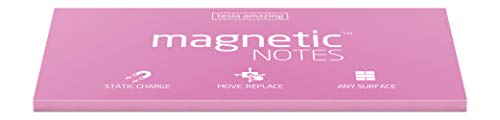 Elektrostatisch selbstklebende Haftnotiz - Tesla Amazing - Magnetic Notes - 20x10cm - Pink - 100 Blatt von Tesla Amazing