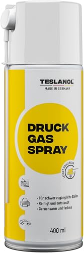 TESLANOL 26003 Druckluftspray zum Reinigen & Entstauben von PC Tastatur Computer / Druckluftreiniger Anti-Staub Spray / Druckluft Spraydose / 400 ml TESLANOL 26003 Druckluftspray zum Reinigen & Entstauben von PC Tastatur Computer / Druckluftreiniger Anti-Staub Spray / Druckluft Spraydose / 400 ml von Teslanol