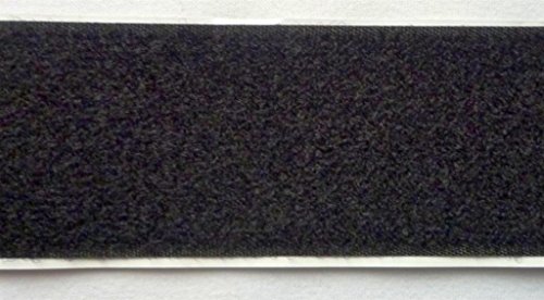 Tesotex 1m Klettband (nur) Flauschband schwarz 50 mm selbstklebend von Tesotex