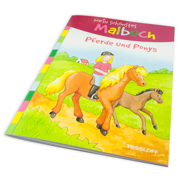 Malbuch Pferde und Ponys mit tollen Ausmalbildern, 32 Seiten von Tessloff Medienvertrieb GmbH & Co. KG