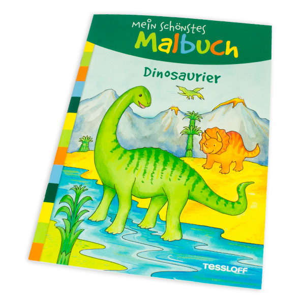 Dino-Malbuch, Dinosaurier-Ausmalbilder für kleine Kinder, 32 S. von Tessloff Medienvertrieb GmbH &