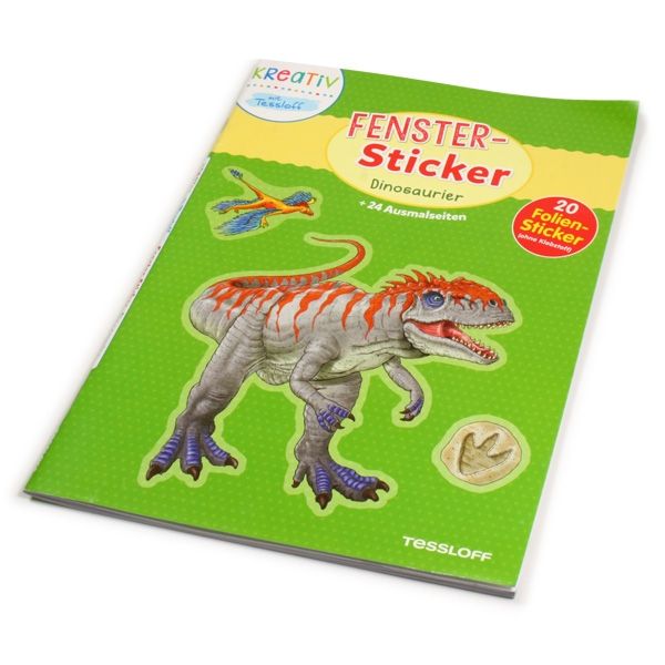 Dinosaurier, Fenster-Sticker und Ausmalbilder Dinosaurier, Fenster-Sticker und Ausmalbilder von Tessloff Medienvertrieb GmbH &