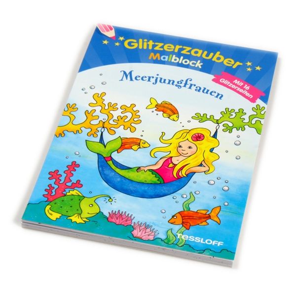 Glitzerzauber Malblock Meerjungfrauen von Tessloff Medienvertrieb GmbH &