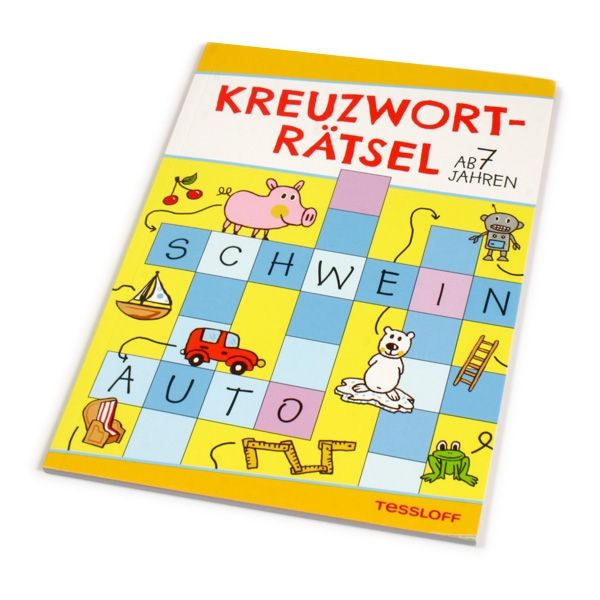 Kreuzworträtselbuch für Schulkinder mit 48 Seiten inklusive Lösungen von Tessloff Medienvertrieb GmbH &