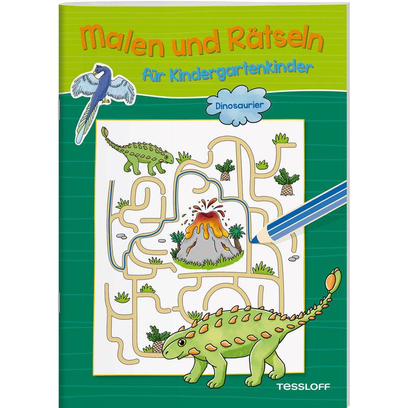Malen Und Rätseln Für Kindergartenkinder. Dinosaurier, Geheftet von Tessloff Verlag Ragnar Tessloff GmbH & Co. KG