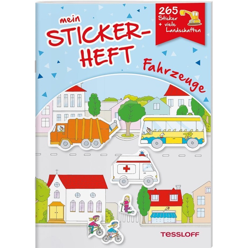 Mein Stickerheft. Fahrzeuge - Elisabeth Kiefmann, Kartoniert (TB) von Tessloff Verlag Ragnar Tessloff GmbH & Co. KG