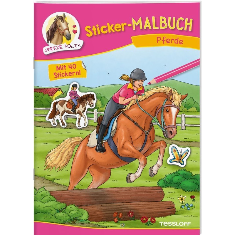 Malbücher Und -Blöcke / Sticker-Malbuch Pferde, Kartoniert (TB) von Tessloff Verlag Ragnar Tessloff GmbH & Co. KG