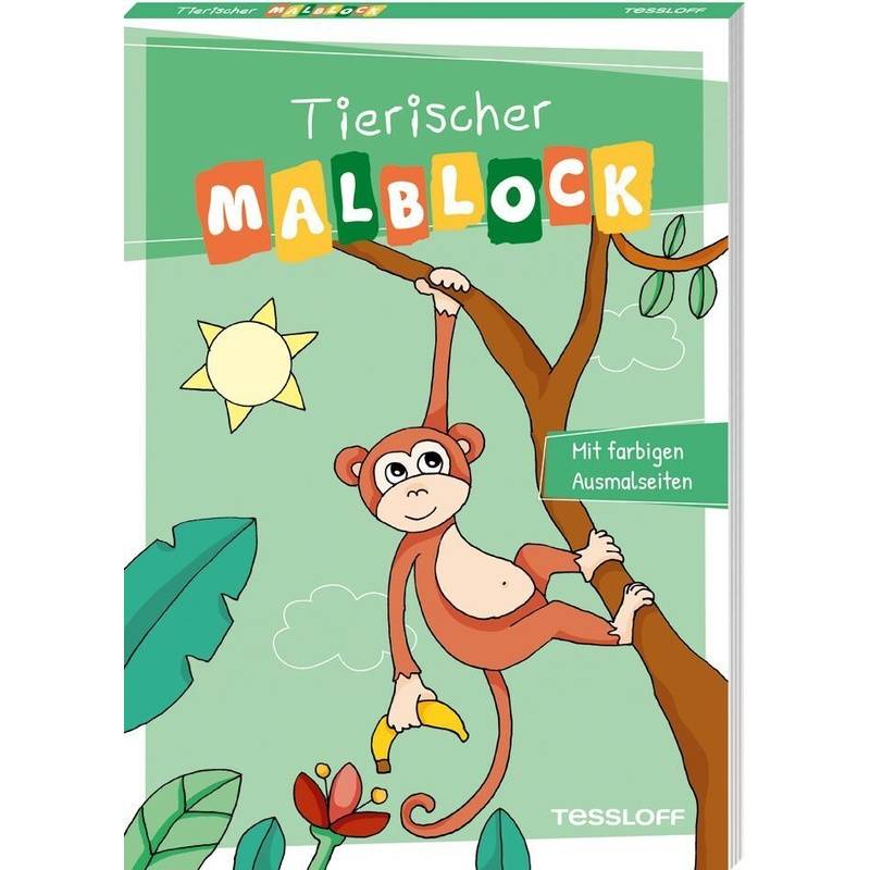 Tierischer Malblock, Kartoniert (TB) von Tessloff Verlag Ragnar Tessloff GmbH & Co. KG